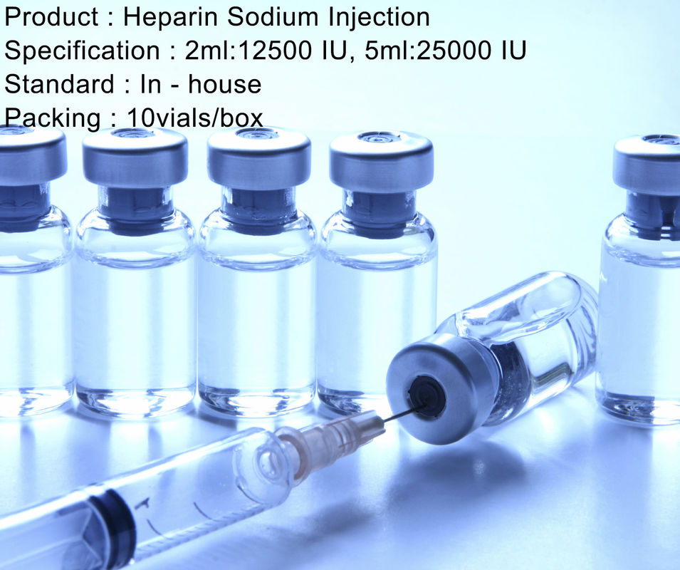 Heparin Sodium Injection 2ml/12500 IU 5ml/25000 IU Anticoagulant