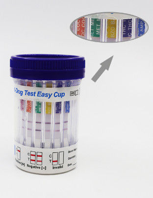 Customized Multi 12 Panel Urine Cup Drug Test For Home Use High Accuracy