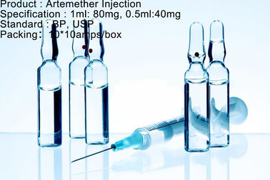 Antimalarial Agent Artemether Injection Dosage Antimalarial Medication 80mg/1ml 40mg/0.5ml