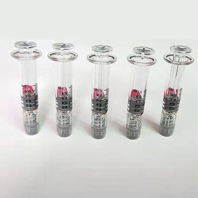 Luer Lock Refilled 0.5ml 1ml Disposable Glass Syringe For Cbd Oil