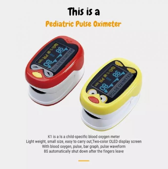 Health Care Children Digital Finger Pulse Oximeter With OLED Display