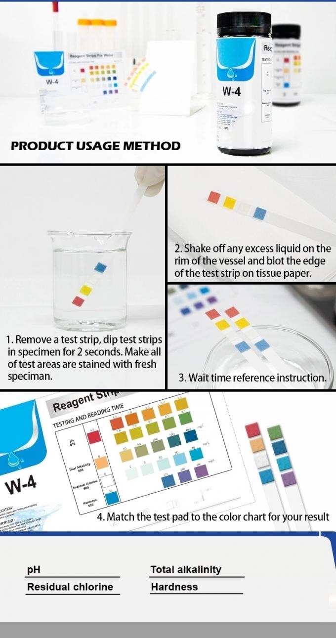 Accuracy 99 10 parameters drinking water pool water ph test strip