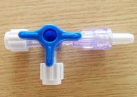 Plastic Disposable Surgical Kits / Butterfly Three Way Solenoid Valve Stopcock Ball Offset