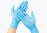 Powder Free Disposable Medical Device Nitrile Examination Gloves With Finger Texture