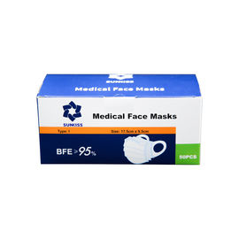 Biodegradable 3 Ply Medical Face Mask anti ebola virus