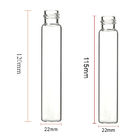 20ML Clear Pre Roll Borosilicate Glass Tubes Injection &amp; Puncture Instrument
