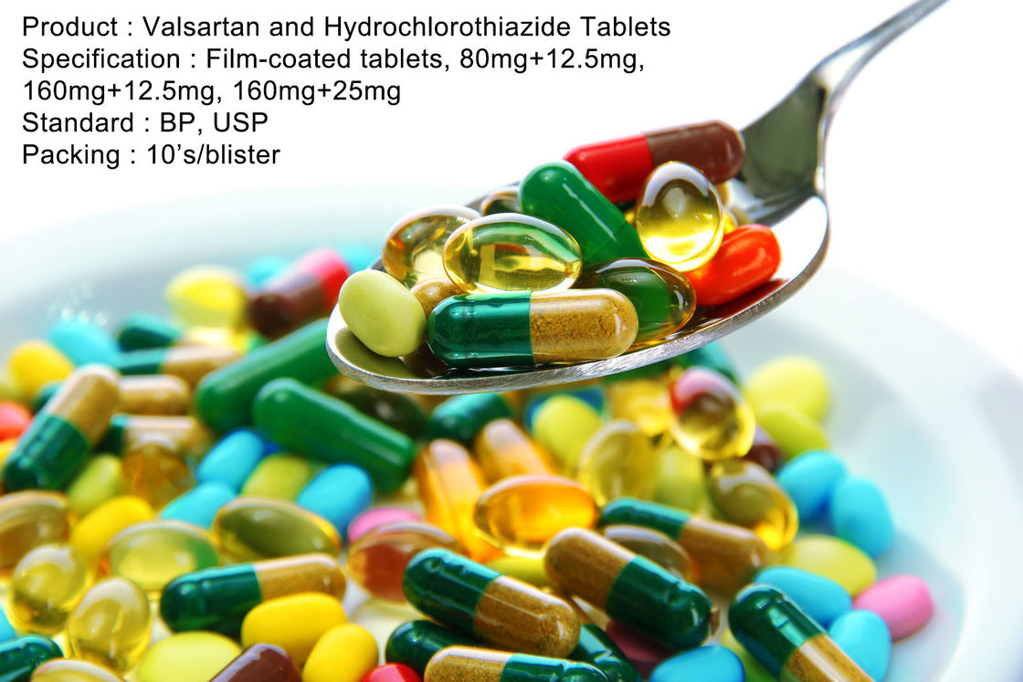 Valsartan and Hydrochlorothiazide Tablets Film-coated tablets, 80mg+12.5mg, 160mg+12.5mg, 160mg+25mg