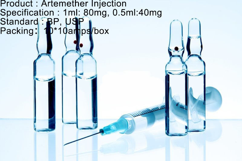 Antimalarial Agent Artemether Injection Dosage Antimalarial Medication 80mg/1ml 40mg/0.5ml