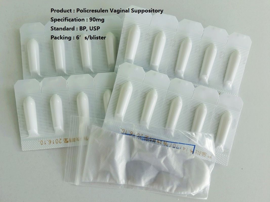 90mg Medication Suppositories Policresulen Vaginal Suppository Medicine