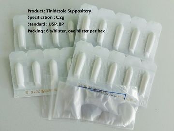 0.2 g Tinidazole Suppository Medication Nitroimidazole Antimicrobial for Vaginal